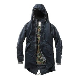 Men's Navy Relwen Fishtail Parka